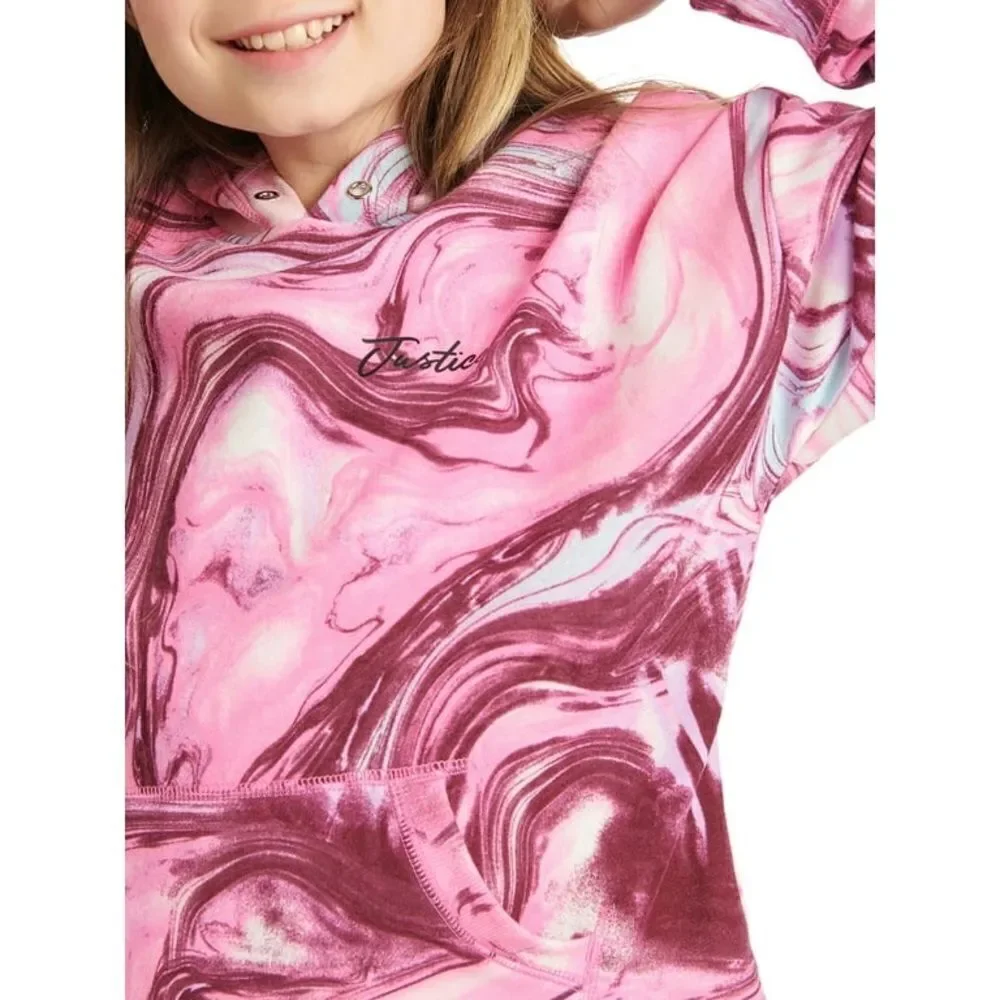 Justice Girls Marbled Sweatshirt Size Large (12-14)